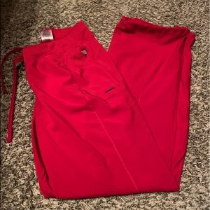 Cherokee Infinity Red Scrub bottoms